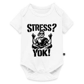 Stress? Yok! | Türkisches Stencil Streetwear Desig - Baby Premium Kurzarmbody - Weiß - Vorne