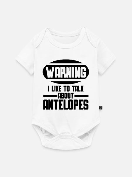 Antilope Lustiger Spruch - Baby Premium Kurzarmbody - Weiß