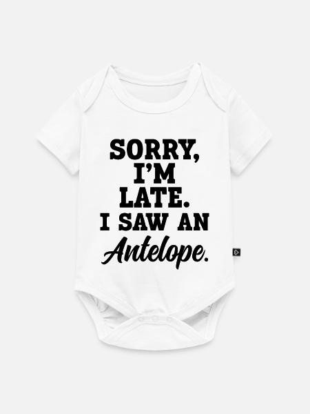 Antilope Lustiger Spruch - Baby Premium Kurzarmbody - Weiß