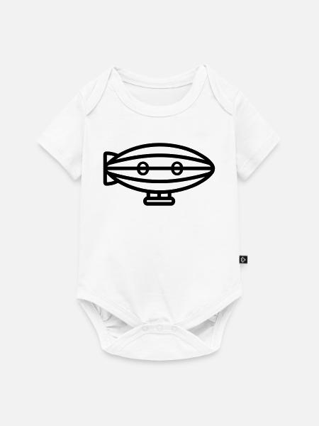 Luftschiff - Baby Premium Kurzarmbody - Weiß
