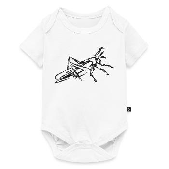 Black Grasshopper – Instecte Illustration - Baby Premium short-sleeve bodysuit - white - Front