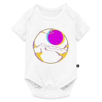 Neonberge mit Sonne - Baby Premium Kurzarmbody - Weiß - Vorne