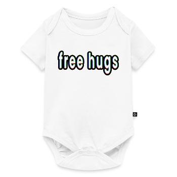 Kostenlose Umarmungen - Baby Premium Kurzarmbody - Weiß - Vorne