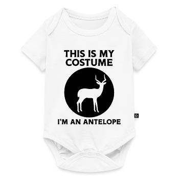 Antilope Kostüm Lustig - Baby Premium Kurzarmbody - Weiß - Vorne