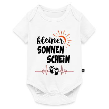 Kleiner Sonnenschein Sonne Babysprüche - Baby Premium Kurzarmbody - Weiß - Vorne