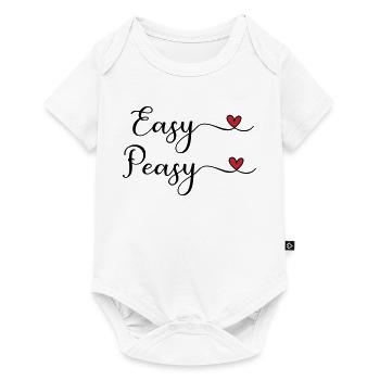 Easy Peasy Design mit Herz - Baby Premium Kurzarmbody - Weiß - Vorne
