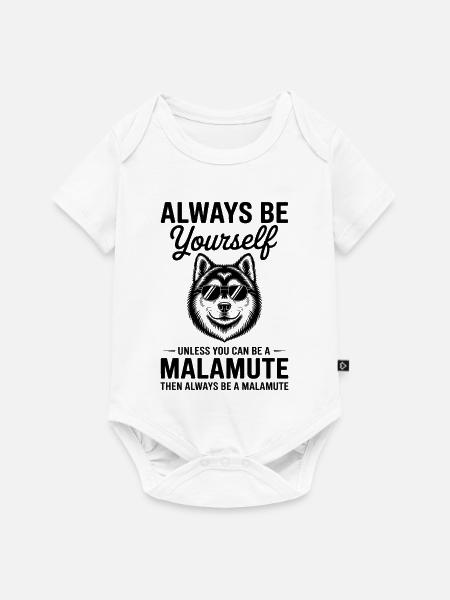 Alaskan Malamute Sprüche Alaskan Malamute Geschenk - Baby Premium Kurzarmbody - Weiß