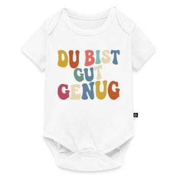 Du Bist Gut Genug Meme Quote Retro Groovy - Baby Premium Kurzarmbody - Weiß - Vorne