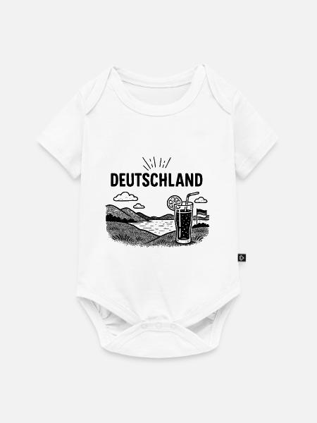 Deutschland - Urlaubsstimmung - Baby Premium Kurzarmbody - Weiß