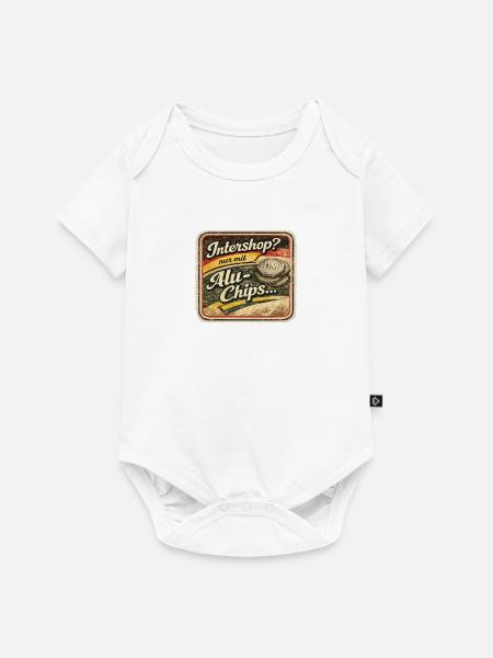 Intershop AluChips Retro Werbung - Baby Premium Kurzarmbody - Weiß