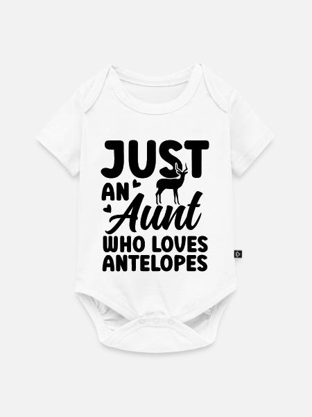 Antilope Tante Tierhumor - Baby Premium Kurzarmbody - Weiß