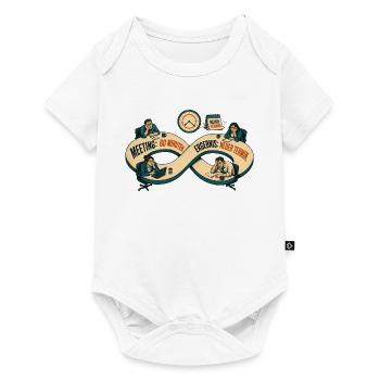 Meeting 60 Min Ergebnis Neuer Termin - Baby Premium Kurzarmbody - Weiß - Vorne