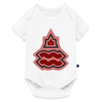 Tierkreis-Stammes-Wassermann und Luft - Baby Premium Kurzarmbody - Weiß - Vorne