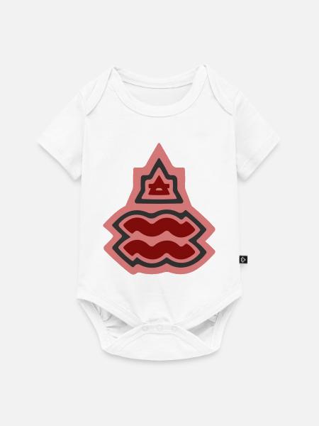 Tierkreis-Stammes-Wassermann und Luft - Baby Premium Kurzarmbody - Weiß