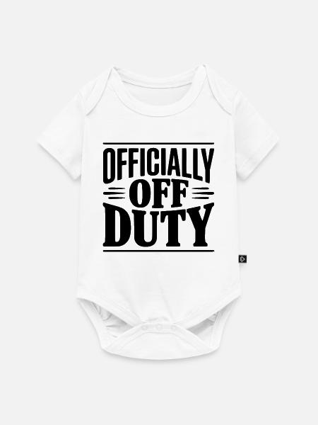 Offiziell außer Dienst - Baby Premium Kurzarmbody - Weiß