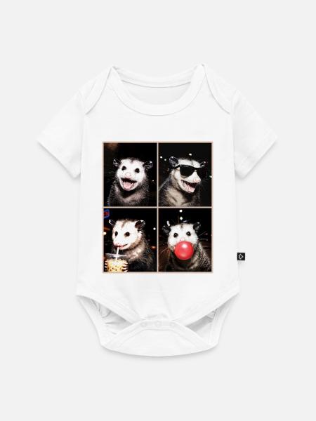 Opossums Opossum - Baby Premium Kurzarmbody - Weiß