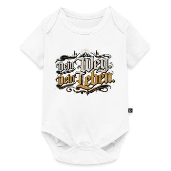 Dein Weg Dein Leben Vintage - Baby Premium Kurzarmbody - Weiß - Vorne