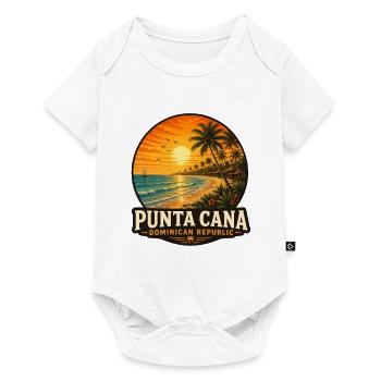 Punta Cana Dominikanische Republik Karibik Urlaub - Baby Premium Kurzarmbody - Weiß - Vorne