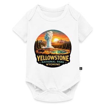 Yellowstone Nationalpark Abenteuer Natur - Baby Premium Kurzarmbody - Weiß - Vorne