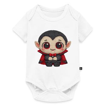 Süßer Vampir in Strickoptik - Baby Premium Kurzarmbody - Weiß - Vorne