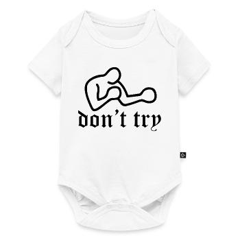 Versuch es nicht, Bukowski - Baby Premium Kurzarmbody - Weiß - Vorne