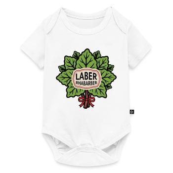 Rhabarber Laber Blätter Bouquet - Baby Premium Kurzarmbody - Weiß - Vorne