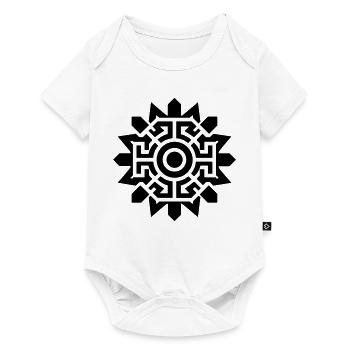 Aztekische Sonne - Baby Premium Kurzarmbody - Weiß - Vorne