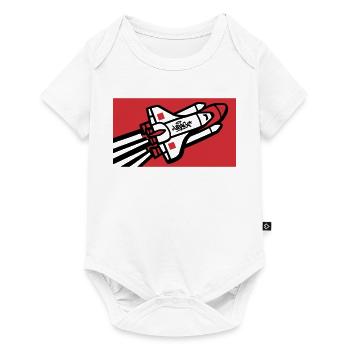 Graffiti graphique de la navette spatiale - Body à manches courtes Premium Bébé - blanc - Devant