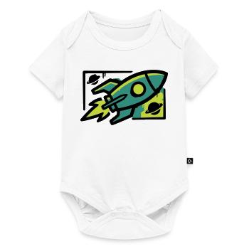 Rocket Graffiti Graphic - Baby Premium short-sleeve bodysuit - white - Front
