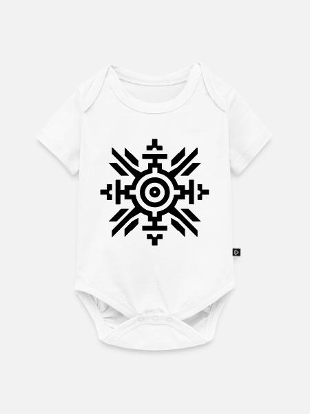 Aztekische Sonne - Baby Premium Kurzarmbody - Weiß