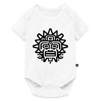 Aztekische Sonne - Baby Premium Kurzarmbody - Weiß - Vorne