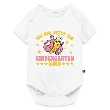  Kindergarten Schmetterling Ich bin jetzt ein - Baby Premium Kurzarmbody - Weiß - Vorne