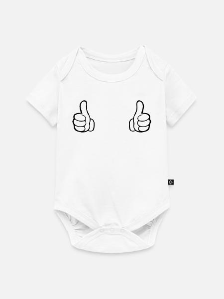 Like Hand - Baby Premium Kurzarmbody - Weiß