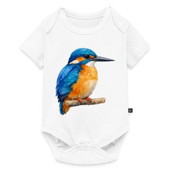 Königsfischer Farbenspiel - Baby Premium short-sleeve bodysuit - white - Front
