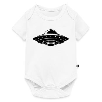 UFO - Baby Premium Kurzarmbody - Weiß - Vorne