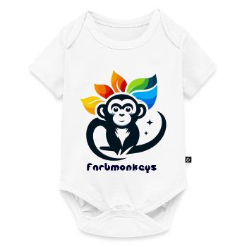 Singe des Couleurs - Body à manches courtes Premium Bébé - blanc - Devant