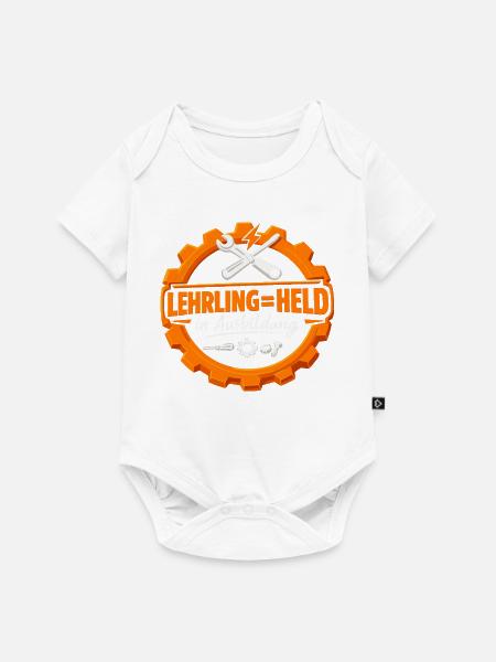 Lehrlinge sind Helden in Ausbildung - Baby Premium Kurzarmbody - Weiß