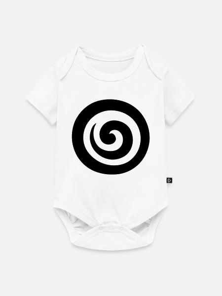 Japanische Spirale - Baby Premium Kurzarmbody - Weiß