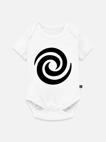 Japanische Spirale - Baby Premium Kurzarmbody - Weiß