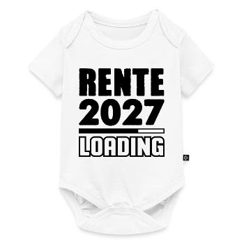Rente 2027 Loading - Baby Premium Kurzarmbody - Weiß - Vorne