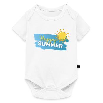 Summer Mode: ON - Baby Premium short-sleeve bodysuit - white - Front