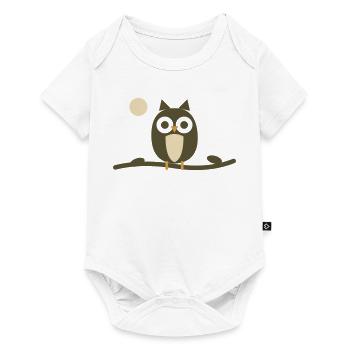 Olive Night Owl - Baby Premium short-sleeve bodysuit - white - Front