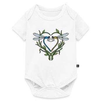 Dragonfly Heart - Baby Premium short-sleeve bodysuit - white - Front