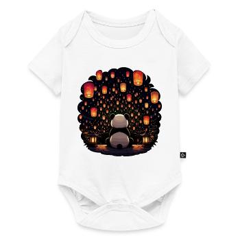 Panda Lantern Festival in the Moonlight - Baby Premium short-sleeve bodysuit - white - Front