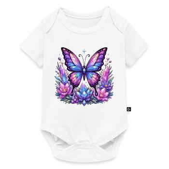 Crystal Butterfly Blossoms - Baby Premium short-sleeve bodysuit - white - Front