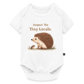 Respect The Tiny Locals Hedgehog Nature - Baby Premium short-sleeve bodysuit - white - Front