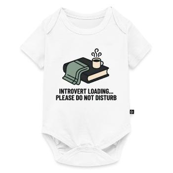 Introvert Loading Cozy Reading Mug - Baby Premium short-sleeve bodysuit - white - Front