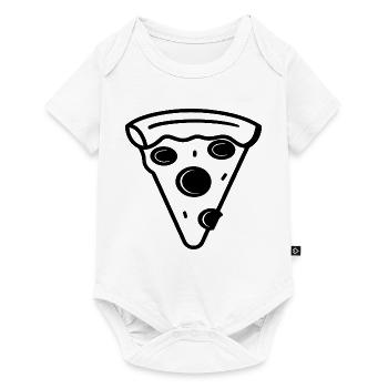 Pizza Piece Drawing - Baby Premium short-sleeve bodysuit - white - Front