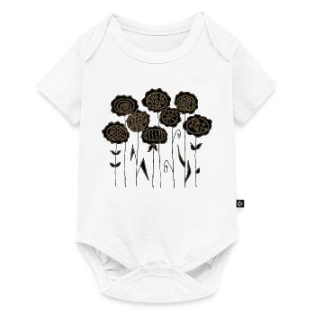 Flowers - Baby Premium short-sleeve bodysuit - white - Front