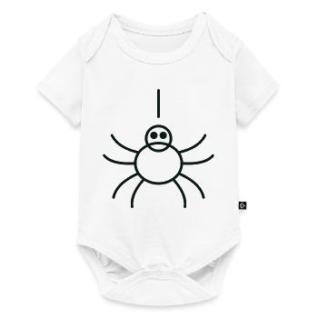 Minimalist Linear Spider - Baby Premium short-sleeve bodysuit - white - Front